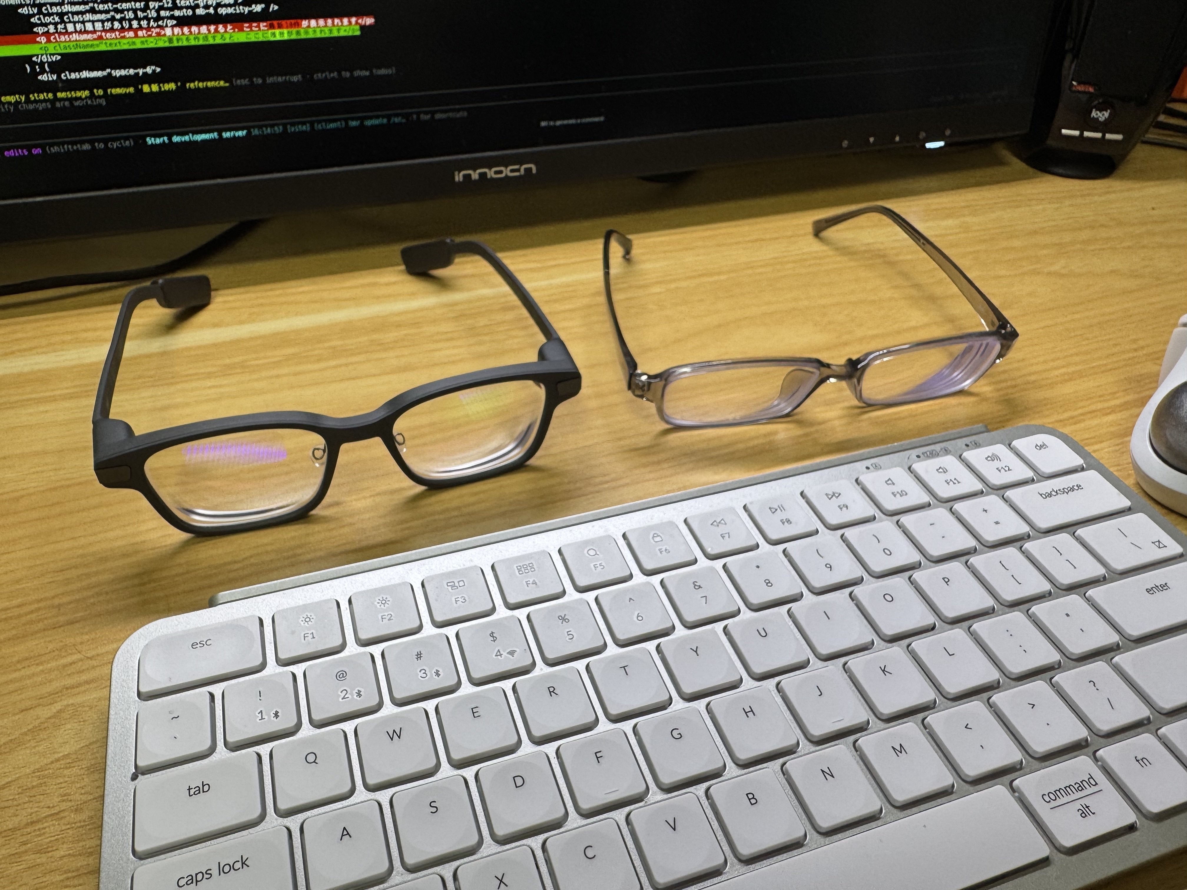 Left: Even G1, Right: My original glasses